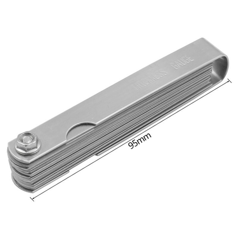 32pcs Range Finder Feeler Stainless Steel Gauge Valve Feeler Gauge 0.04