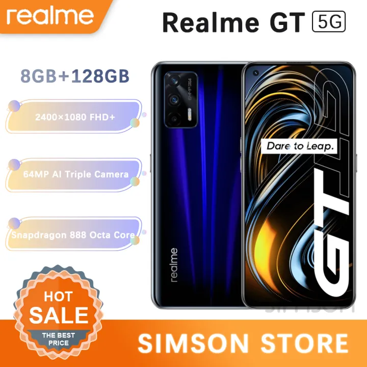 Realme Gt 5g Smart Phone Snapdragon 888 à¹à¸— 100 120hz 6 43 Super Amoled Screen 3d Glass Body 4500mah 65w Super Charge Nfc Android Lazada Co Th