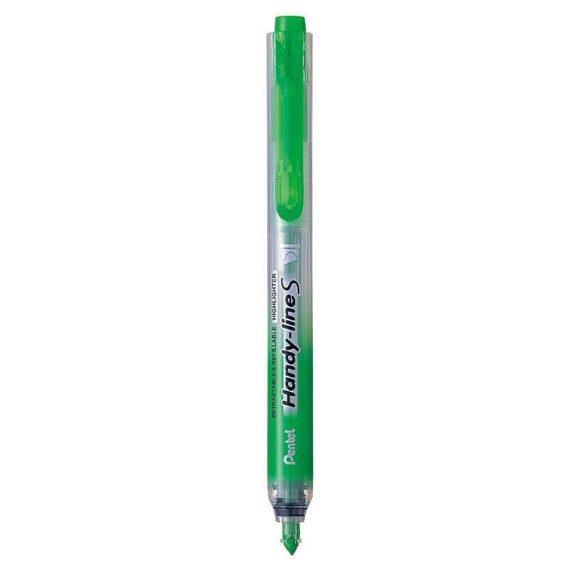 Electro48 เพนเทล ปากกาเน้นข้อความแบบกด Handy-line S สีเขียว