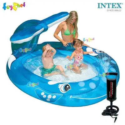 Intex Whale Spray Pool 2.08x1.63x0.99 m no.57435 + DQI Air Pump
