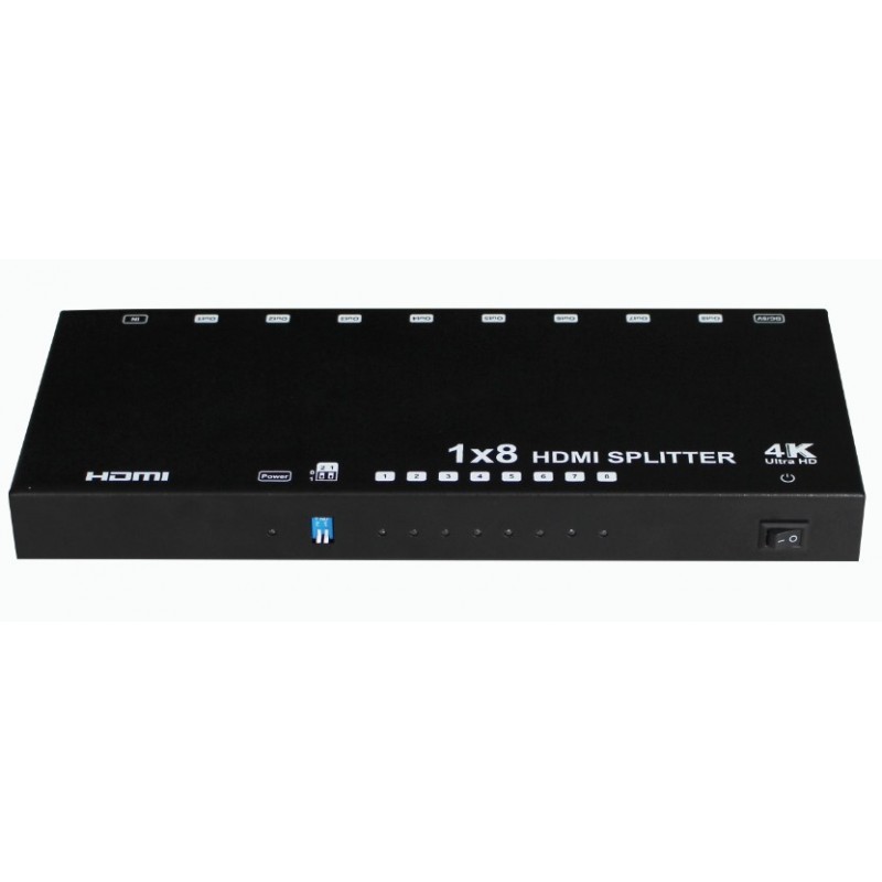 NEXIS HDMI Splitter 1 in 8 out กล่องกระจายสัญญาณ HDMI เข้า 1 ออก 8 รองรับ 4K 60Hz (4:2:0) รุ่น FH-SP108E