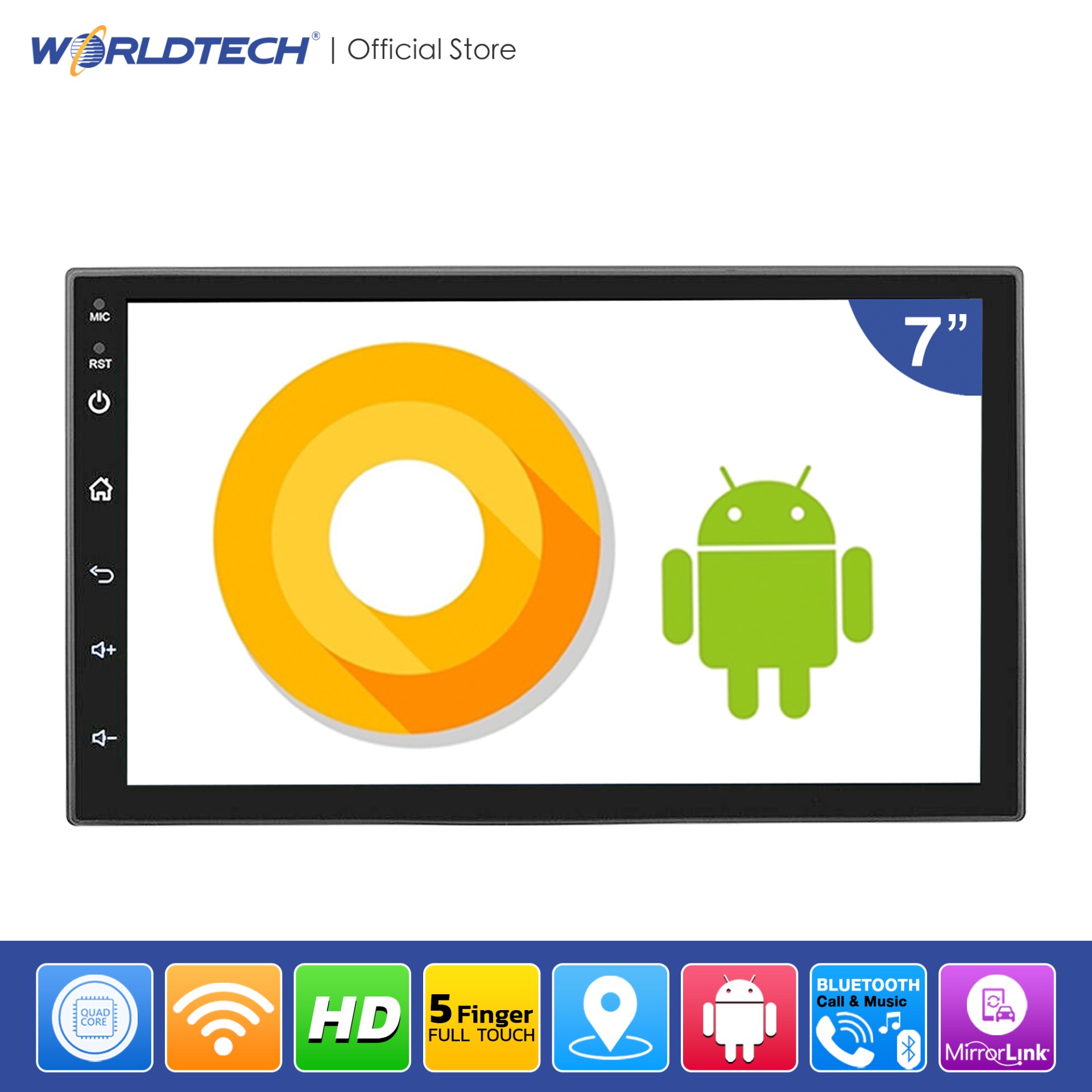 Worldtech เครื่องเสียงรถ,วิทยุติดรถยนต์,จอติดรถยนต์ระบบ Android หน้าจอทัสกรีนขนาด 7 นิ้ว รุ่น WT-A803/19 ใหม่ล่าสุด!!! ราคาพิเศษเฉพาะช่วงเปิดตัวเท่านั้น