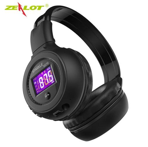 ZEALOT B570 Headphones Earphones Wireless Bluetooth Stereo Foldable With Microphone Radio TF Slot Headphone หูฟังครอบหูไร้สาย สี ดำ