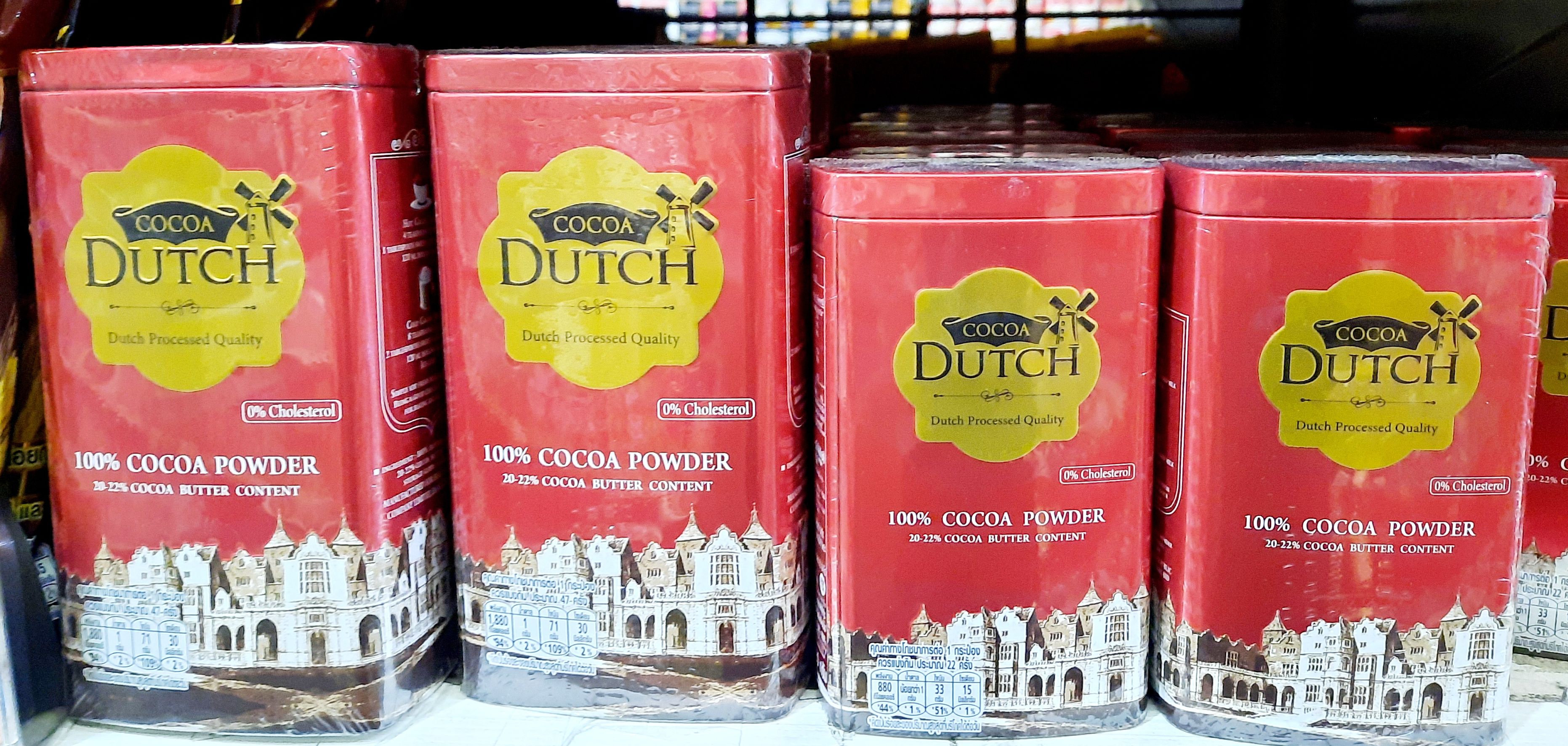 Cocoa Dutch โกโก้ดัทช์ โกโก้ผง (1 กระป๋อง) ขนาด 180g ,380 g โกโก้ ผง