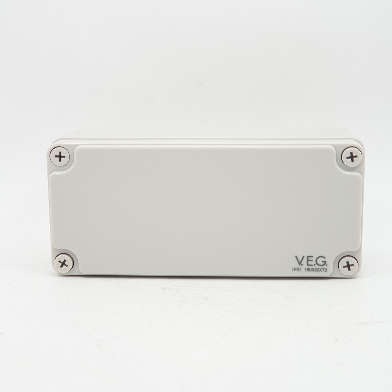 V.E.G กล่องกันน้ำพลาสติกTHE-07 180x180x70mm. V.E.G  ขาว