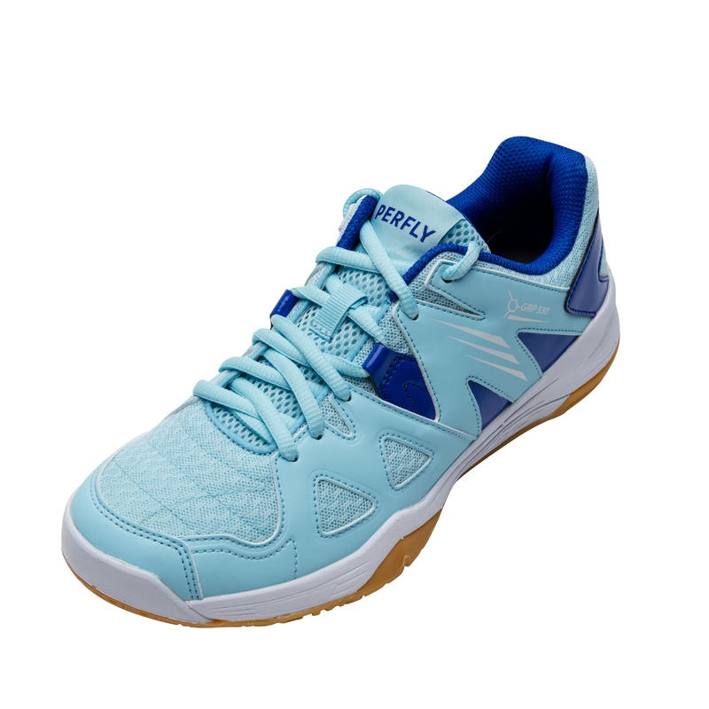 รองเท้าแบดมินตัน สำหรับผู้หญิง สีฟ้า SHOES BADMINTON WOMEN PERFLY HYBRID BS 350 SKY BLUE