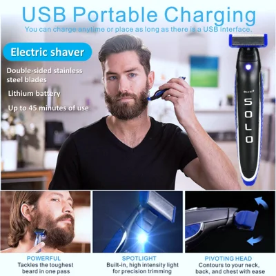 Micro touch SOLO electric shaver for men Electric Beard Shaver Trimmer Face Care Body