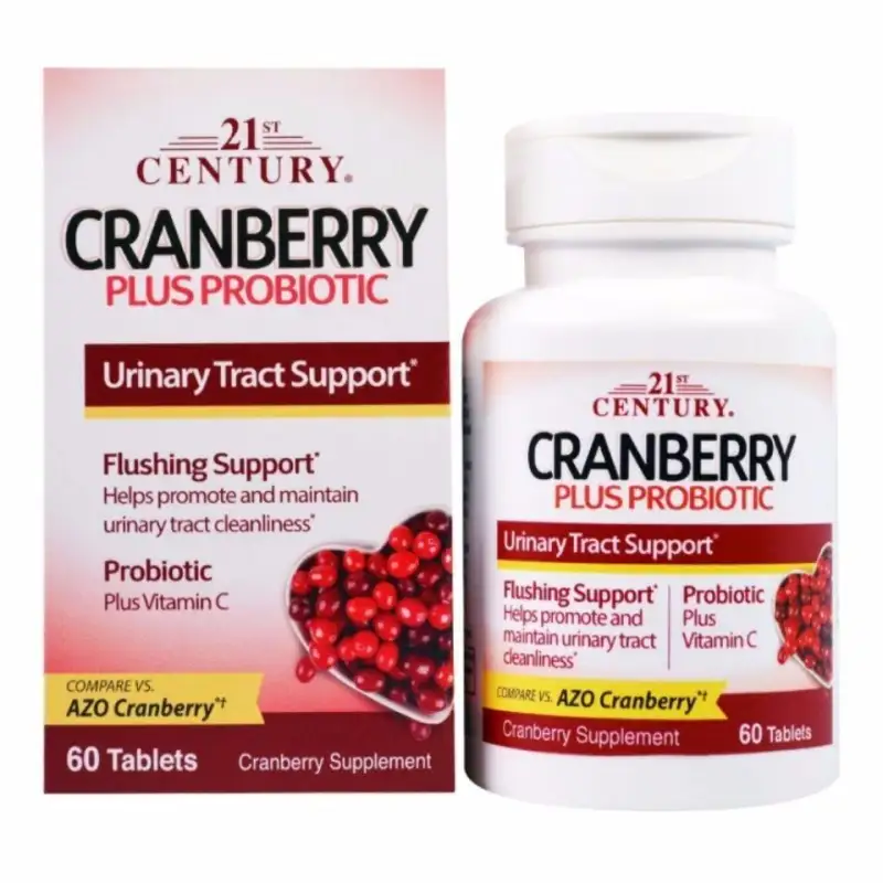 ภาพสินค้า21st century Cranberry plus Probiotics 60 tablets แครนเบอรี่ผสมโปรไบโอติค จากร้าน All about anti-aging บน Lazada ภาพที่ 4