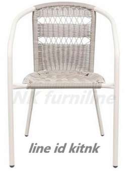 NK Furniline เก้าอี้สนาม หวายเทียม รุ่น Park Chair01 Outdoor Rattan Garden Chair