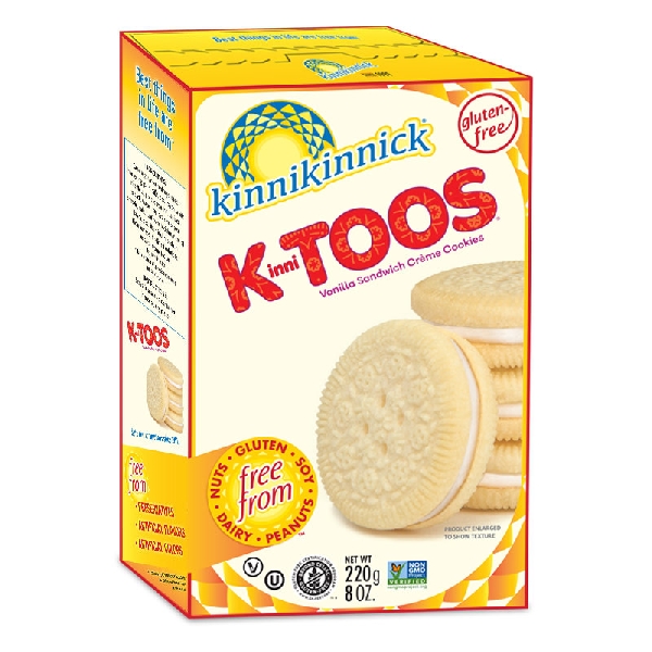 KinniToos Cookies ขนมเด็กแพ้อาหาร โอริโอTop8free ไม่มีนม ไม่มีแป้ง ไม่มีไข่ ไม่มีถั่วเหลือง รสวานิลา
