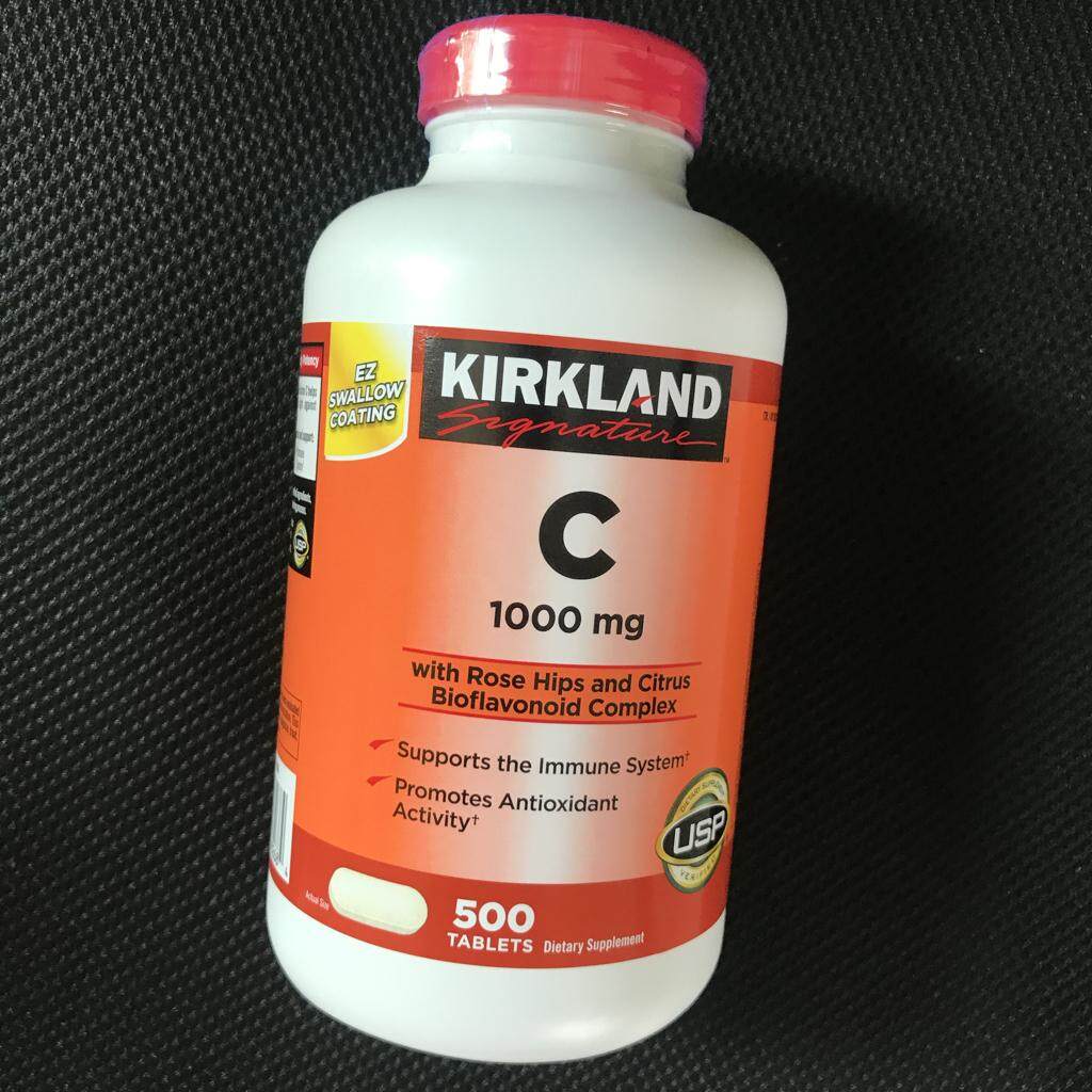 Kirkland Signature Vitamin C 1000 mg, 500 Tablets ( หมดอายุ 07/22 )