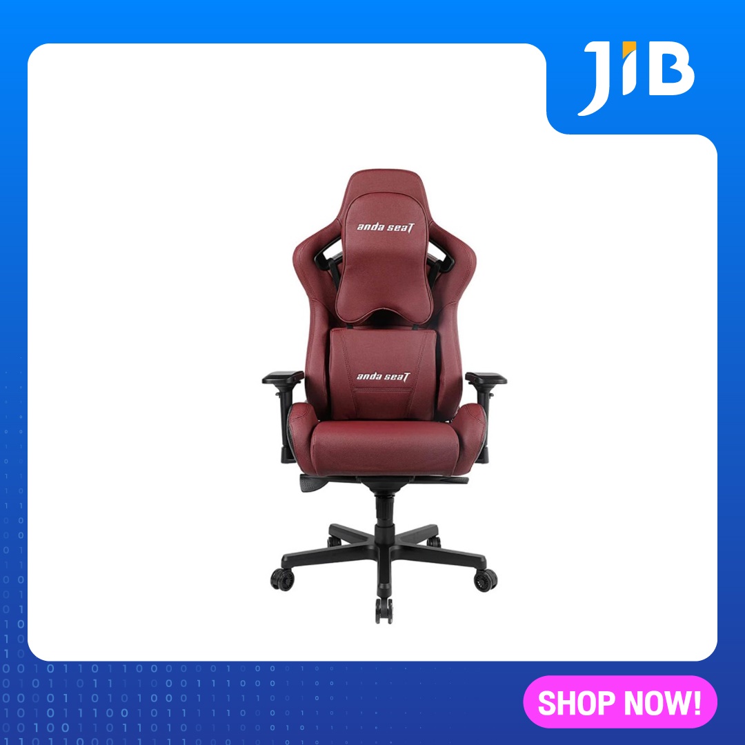 GAMING CHAIR (เก้าอี้เกมมิ่ง) ANDA SEAT KASIER SERIES (AD12XL-02-AB-PV/C) (RED MAROON)