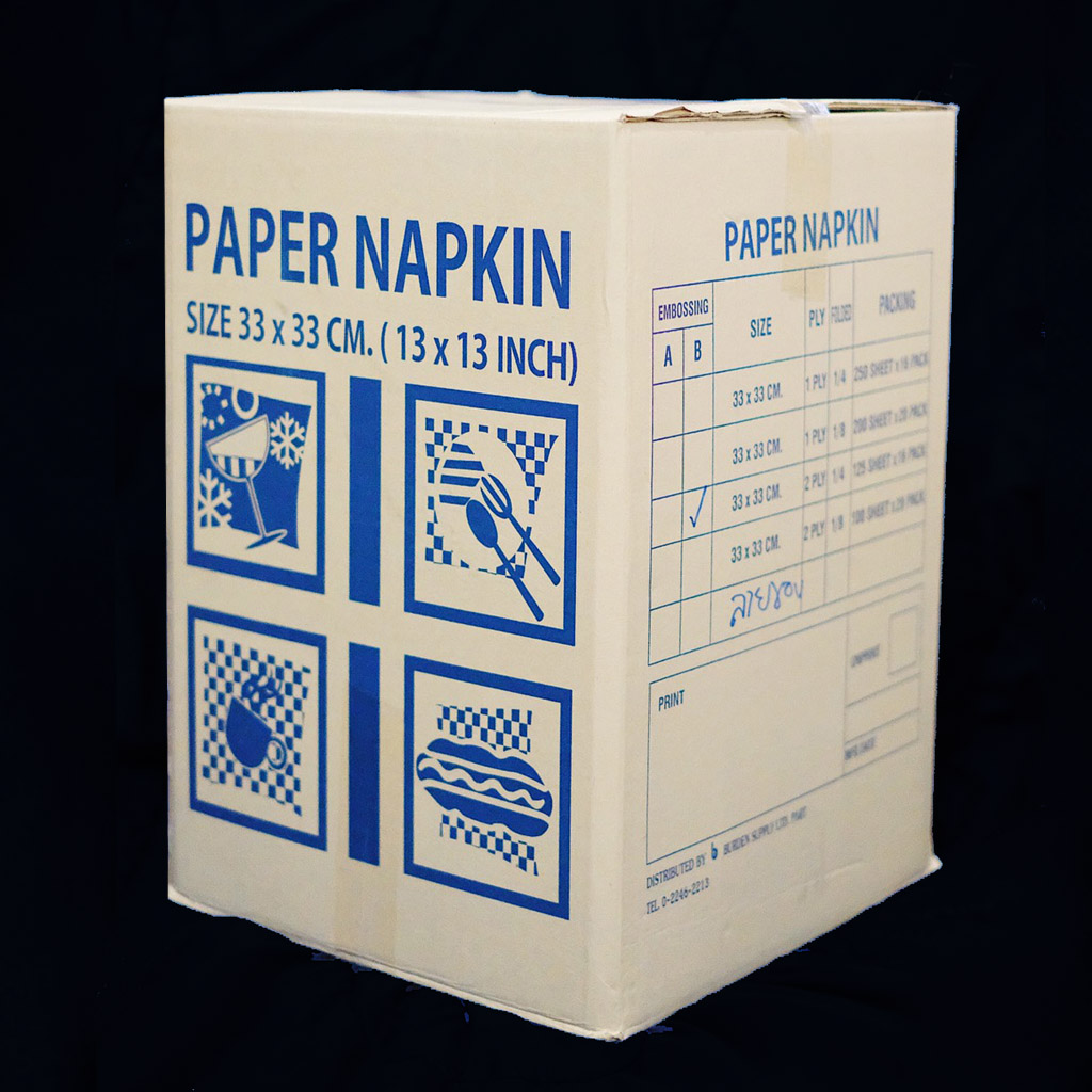 พร้อมส่ง (ขายยกหีบ) กระดาษเช็ดปากNapkin Tissue 33x33ซม. (13