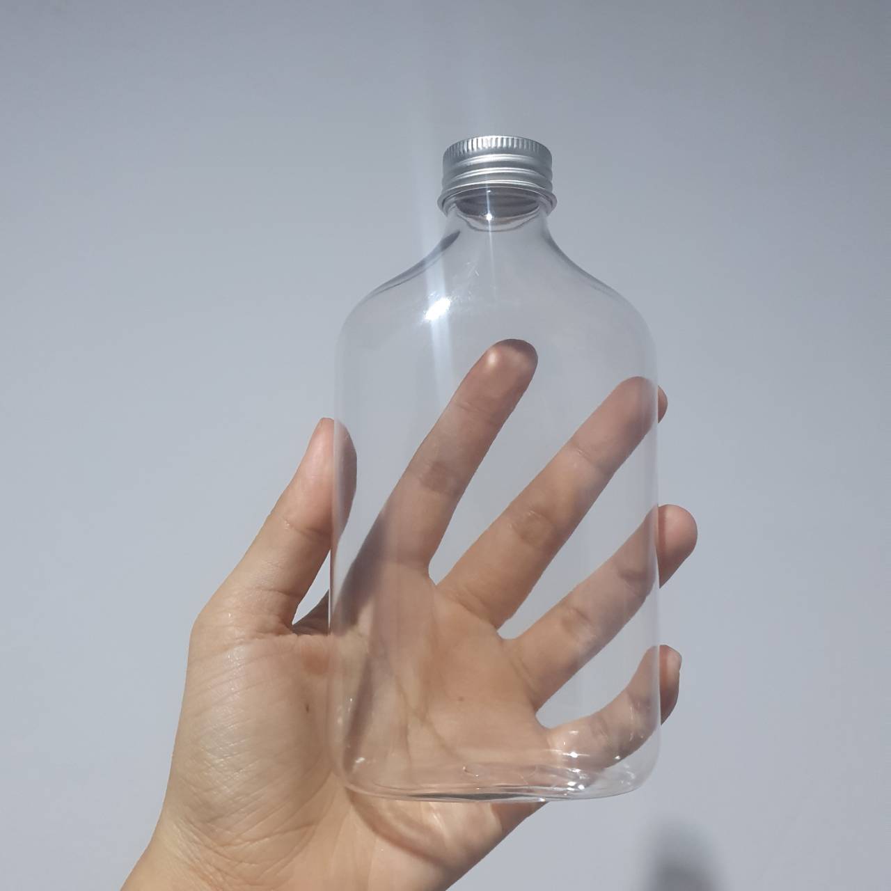 ขวดพลาสติก plastic bottle (A034) ขวด PET ขวดพลาสติกใส +ฝาอลูมิเนียม350 ...
