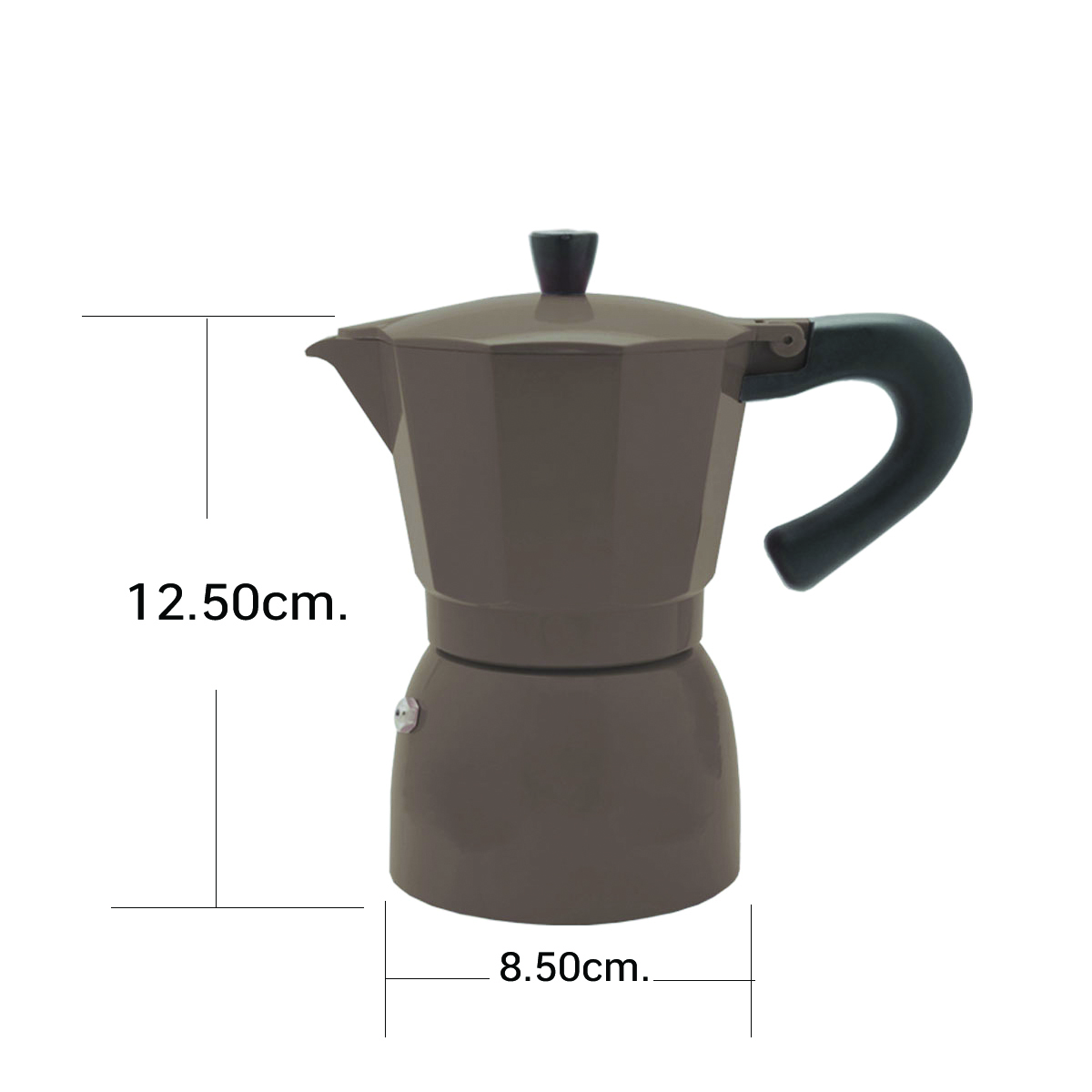 ที่ต้มกาแฟ กาต้มกาแฟ หม้อต้มกาแฟสด เอสเพรสโซ่ ขนาด 3 ถ้วย  By Scanproducts Moka Pot 3cup สีน้ำตาล