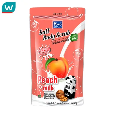 Yoko Gold Salt Body Scrub Peach+ Milk 350 G.