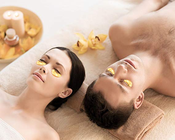 มาร์คตาแผ่นทองคำ Eye Mask Gold Moist สูตรคอลลาเจนทองคำ