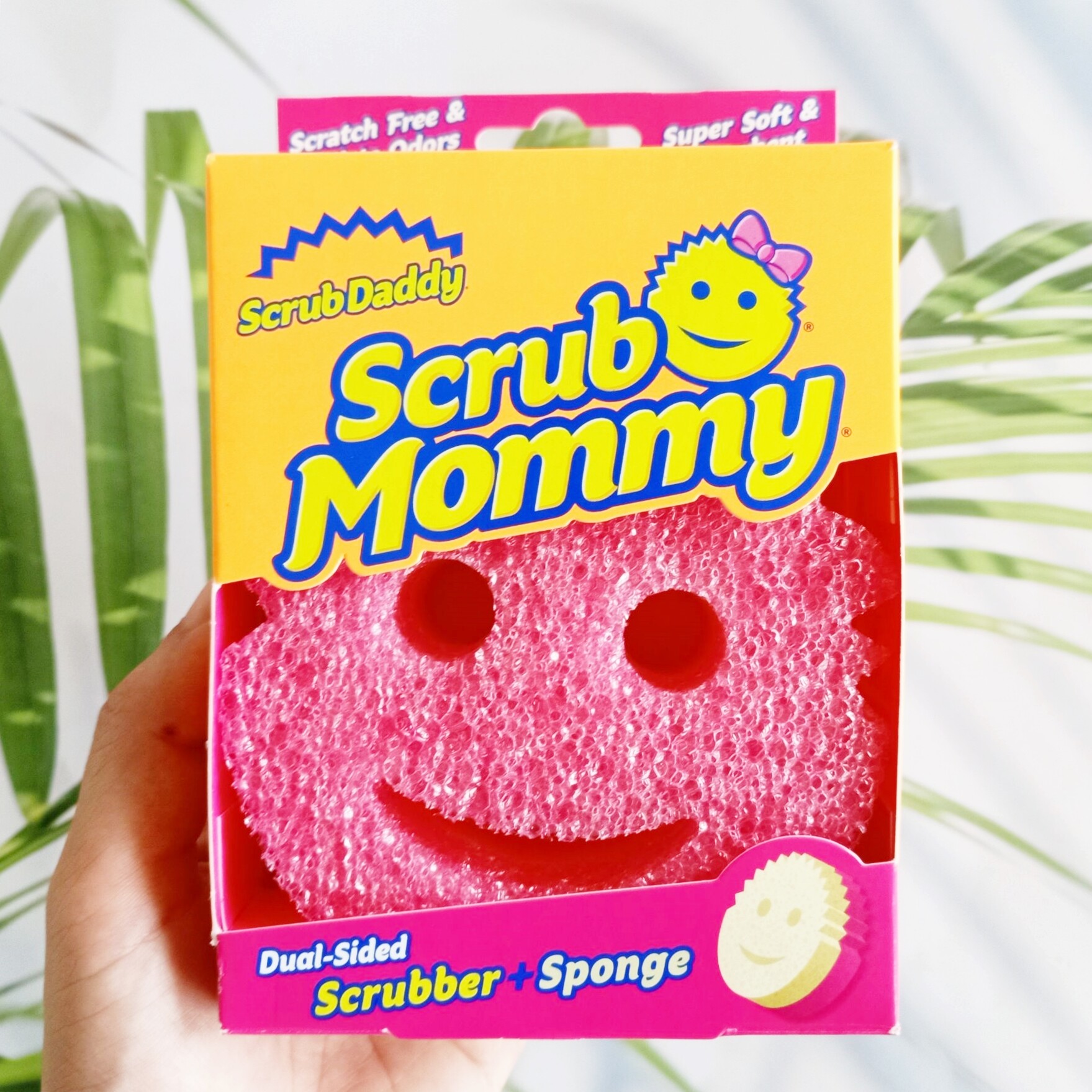 Original Scrub Daddy Smiley Face Scrubber Scrubbing Sponge ORANGE Set of 2 