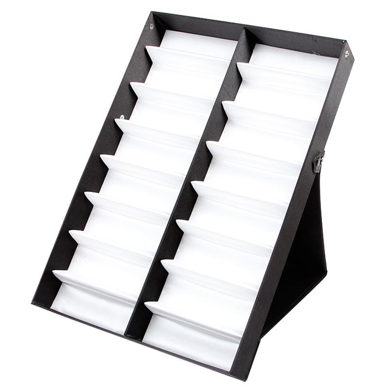 Giá bán Glasses Display Case 16 Pairs Storage Box with Foldable Lid for Sunglasses Glasses Box