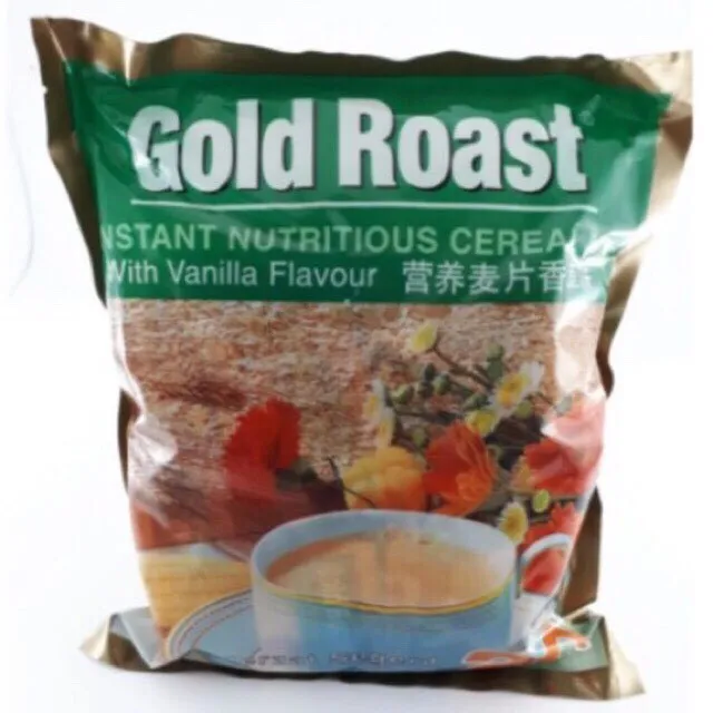 Gold Roast เครื่องดื่มธัญพืช ห่อ 20 ซอง มี 2 รส วนิลา & ช็อกโกแลต ช็อคโกแลต