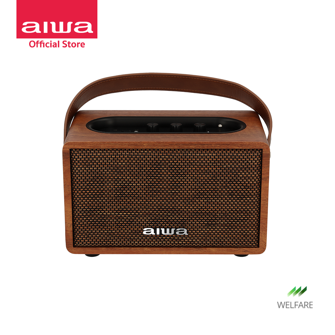 [ผ่อน 0%] AIWA Retro Bluetooth Speaker ลำโพงบลูทูธพกพา BASS++