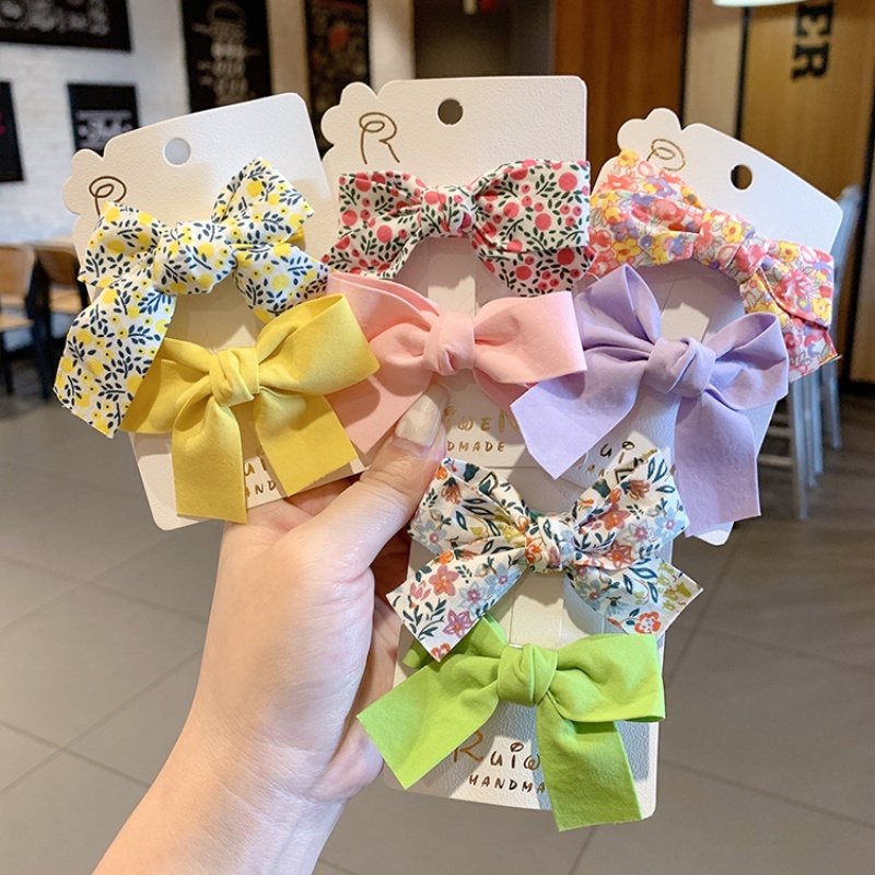 【ZEVER】Bộ kẹp tóc nơ thời trang phong cách Hàn Quốc cho bé