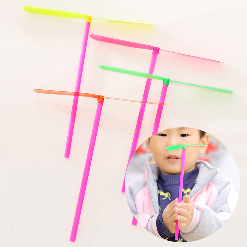 รุ่น WEIJI ตลกเด็กเด็กของขวัญกลางแจ้งมือถูไม้ไผ่ Dragon Fly Flying Saucer จานร่อน
