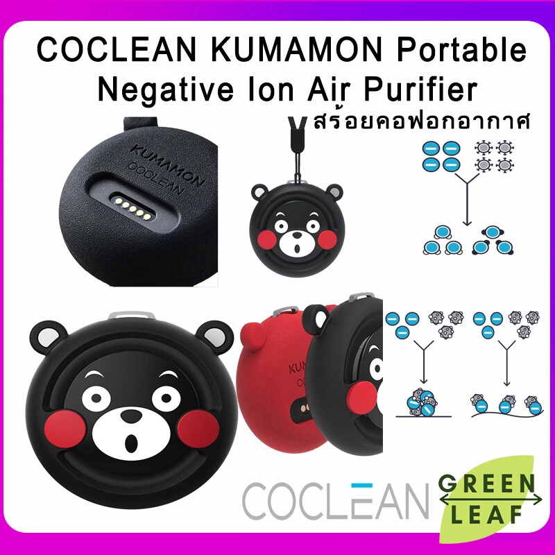 ภาพหน้าปกสินค้าXiaomi CoClean Portable Air Purifier - เครื่องฟอกอากาศแบบพกพา (คุมะมง) COCLEAN Kumamon Mini