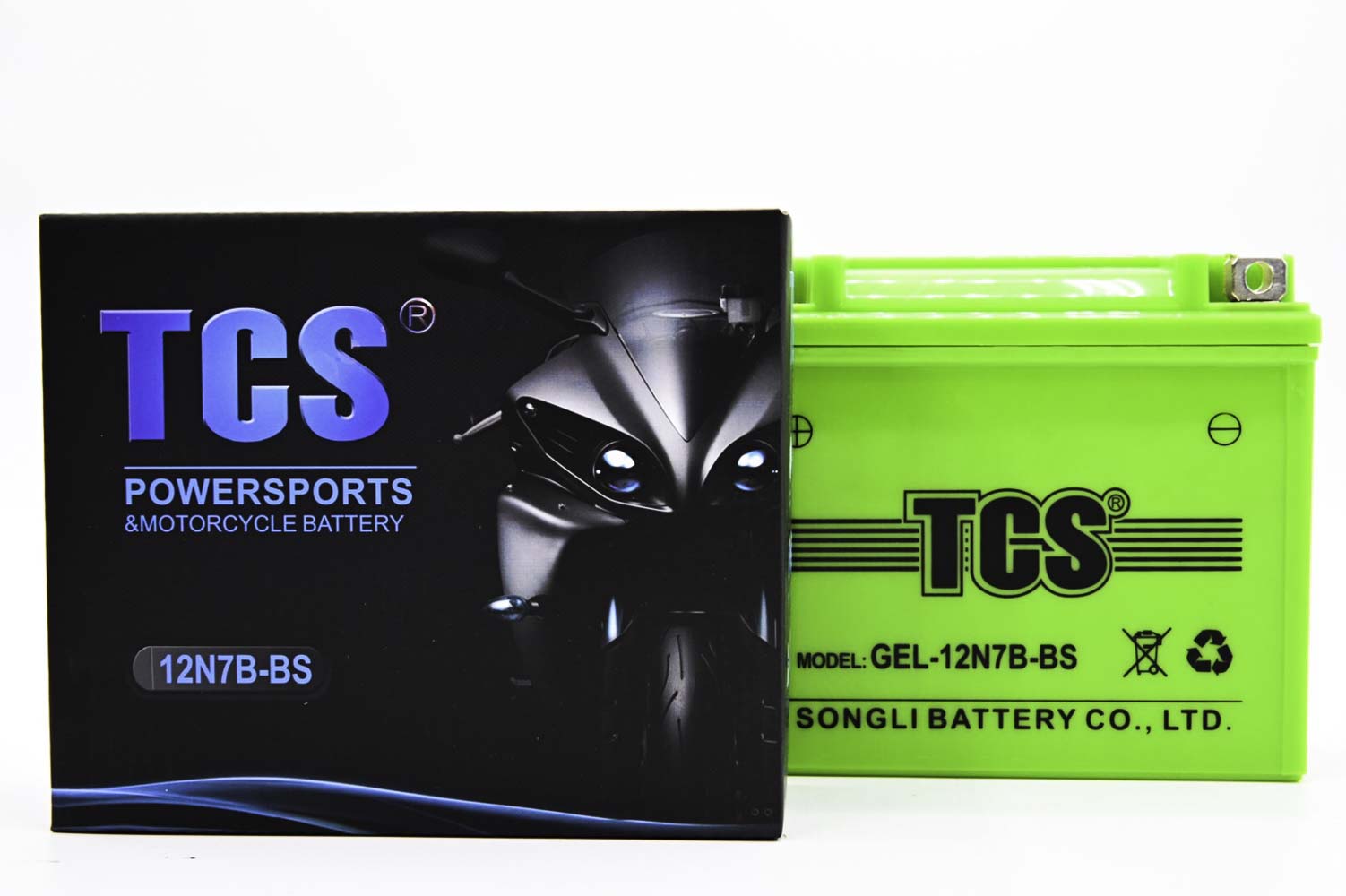 แบตเตอรี่มอเตอร์ไซด์ TCS รุ่น 12N7B-BS 12V7AH | Lazada.co.th