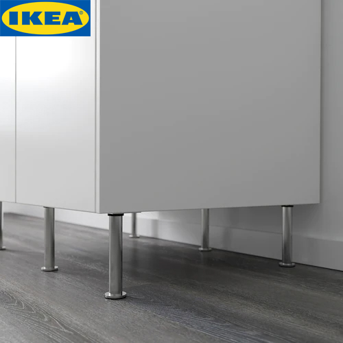 IKEA CAPITA คอพปิต้า ขาตู้, สแตนเลส 8 ซม  และขนาด 16 ซม. บรรจุ 4 ชิ้น วัสดุคงทนแข็งแรง
