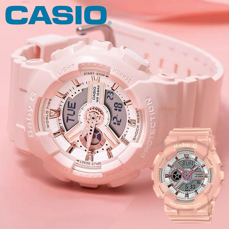 CASIO BABY-Gนาฬิกาผู้หญิง รุ่น BA-110BC-1A ของแท้ ประกัน สีดำ （ของแท้100% ประกันCMG)