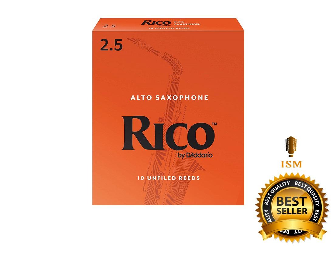 Rico ลิ้นอัลโต แซกโซโฟน รุ่น กล่องส้ม เบอร์ 2.5 (กล่องละ 10 อัน)