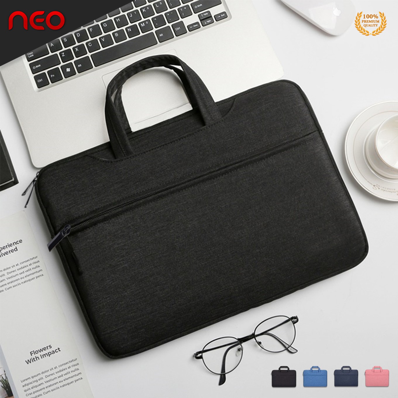 NEO กระเป๋าMacbook Air Pro กระเป๋าแล็ปท็อป 13.3, 14, 15, 15.6นิ้ว Soft Case กันน้ำ กันรอย กันกระแทก ซองใส่โน๊ตบุ๊ค แล็ปท็อป Surface Laptop Bag Macbook Case 13.3