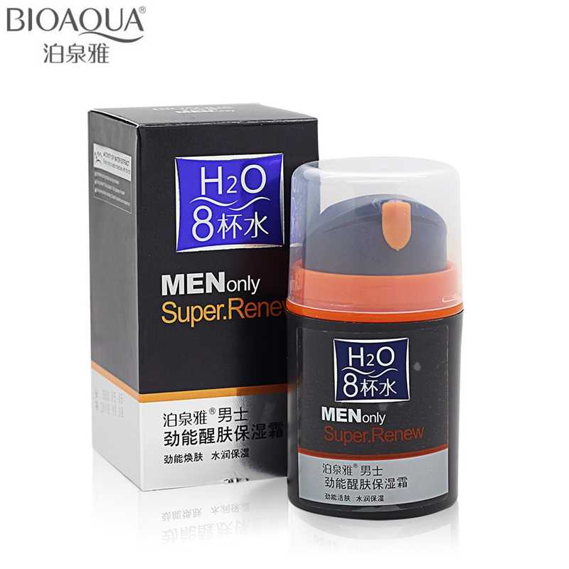 ครีมบำรุงผิวหน้า สำหรับผู้ชาย BIOAQUA MENONLY Moisturizing Cream Skin Care Oil Control Face Hydrating 50ml MEN