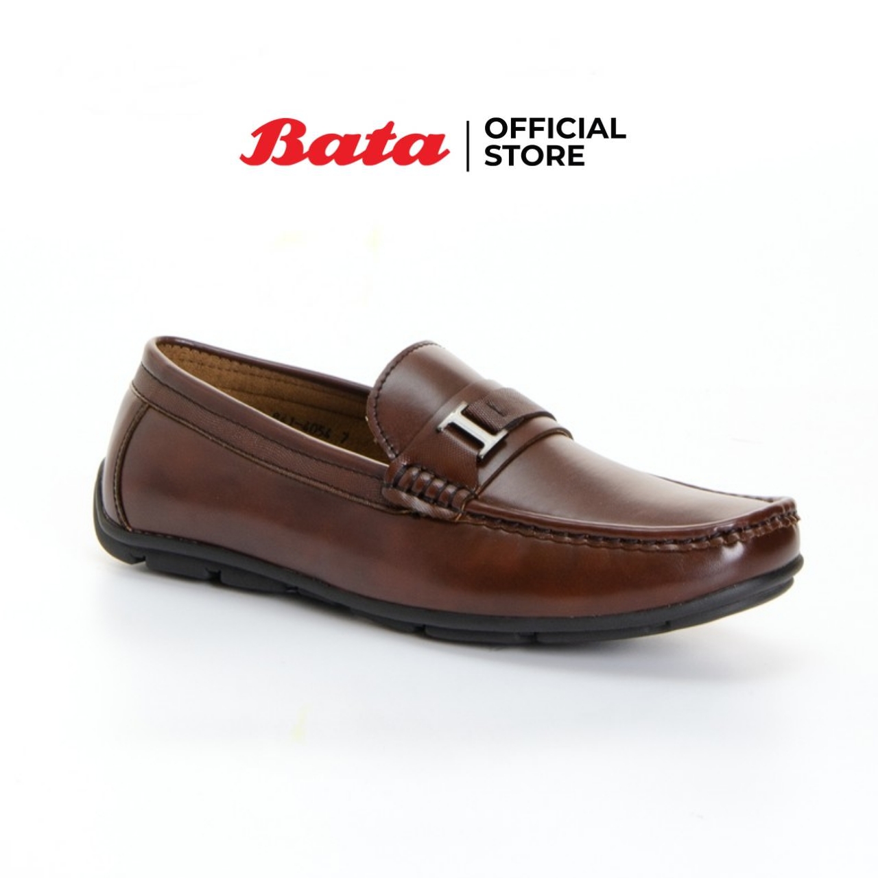 Bata MEN'S CASUAL MOCCASIN รองเท้าคัทชู รองเท้าลำลองผู้ชาย แบบสวม สีน้ำตาล รหัส 8414054 Mencasual Fashion