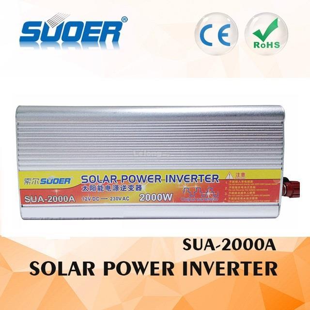 Suoer Car Solar Power Inverter 2000W DC 12V  To AC 240V Converter