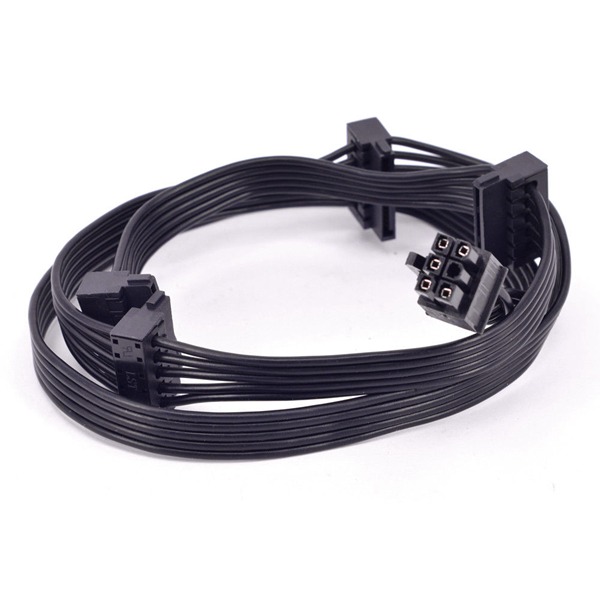 6 Pin 1 to 4 SATA Modular Power Supply Cable for CORSAIR RMx Series