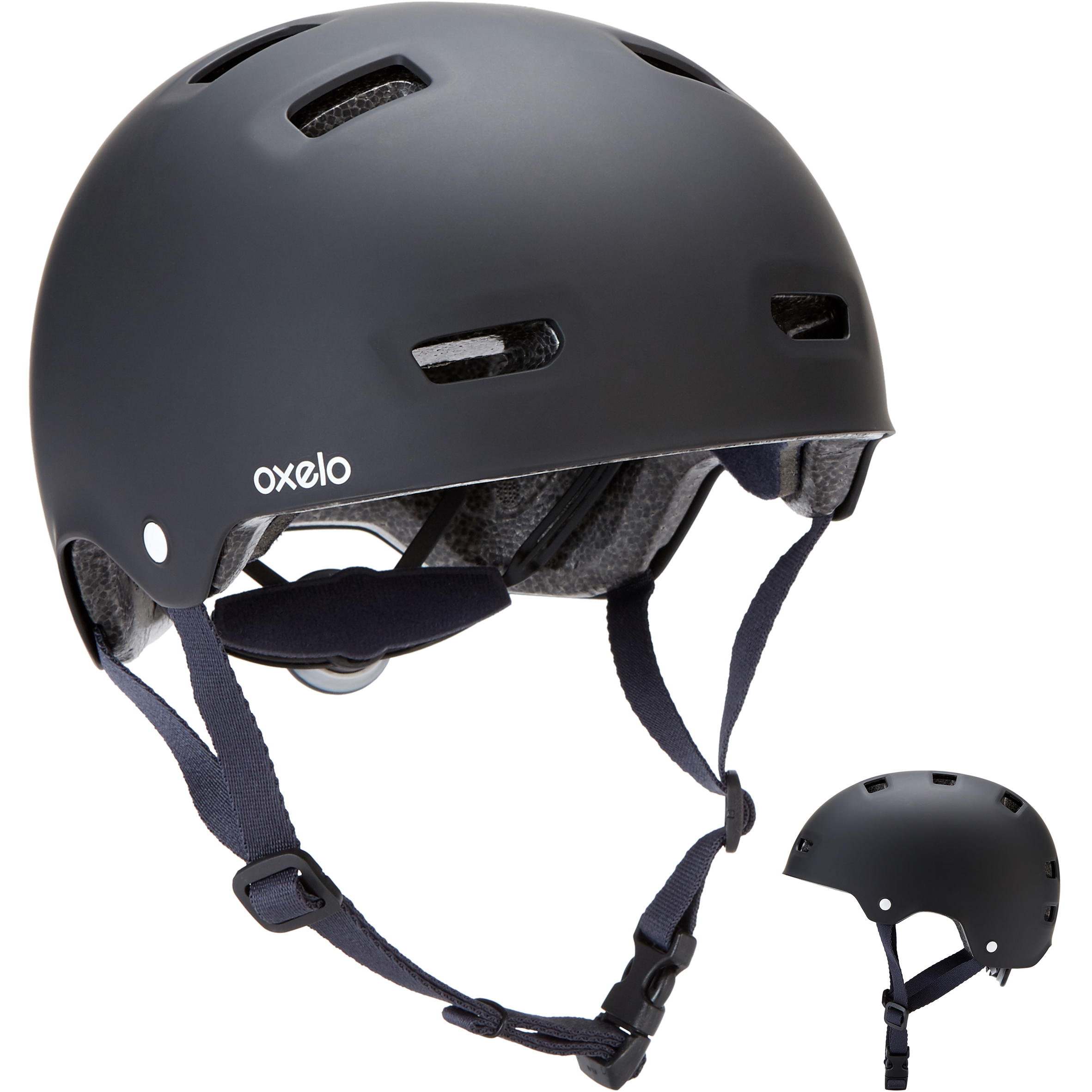 [ส่งฟรี ]หมวกกันน็อคสำหรับอินไลน์สเก็ต สเก็ตบอร์ด และสกู๊ตเตอร์รุ่น MF500 (สีดำ/น้ำเงิน) MF500 Inline Skating Skateboarding Scootering Helmet - Black/Blue หมวกกันน็อกเด็ก หมวกกันน็อก คุณภาพดี ออกกำลังกาย