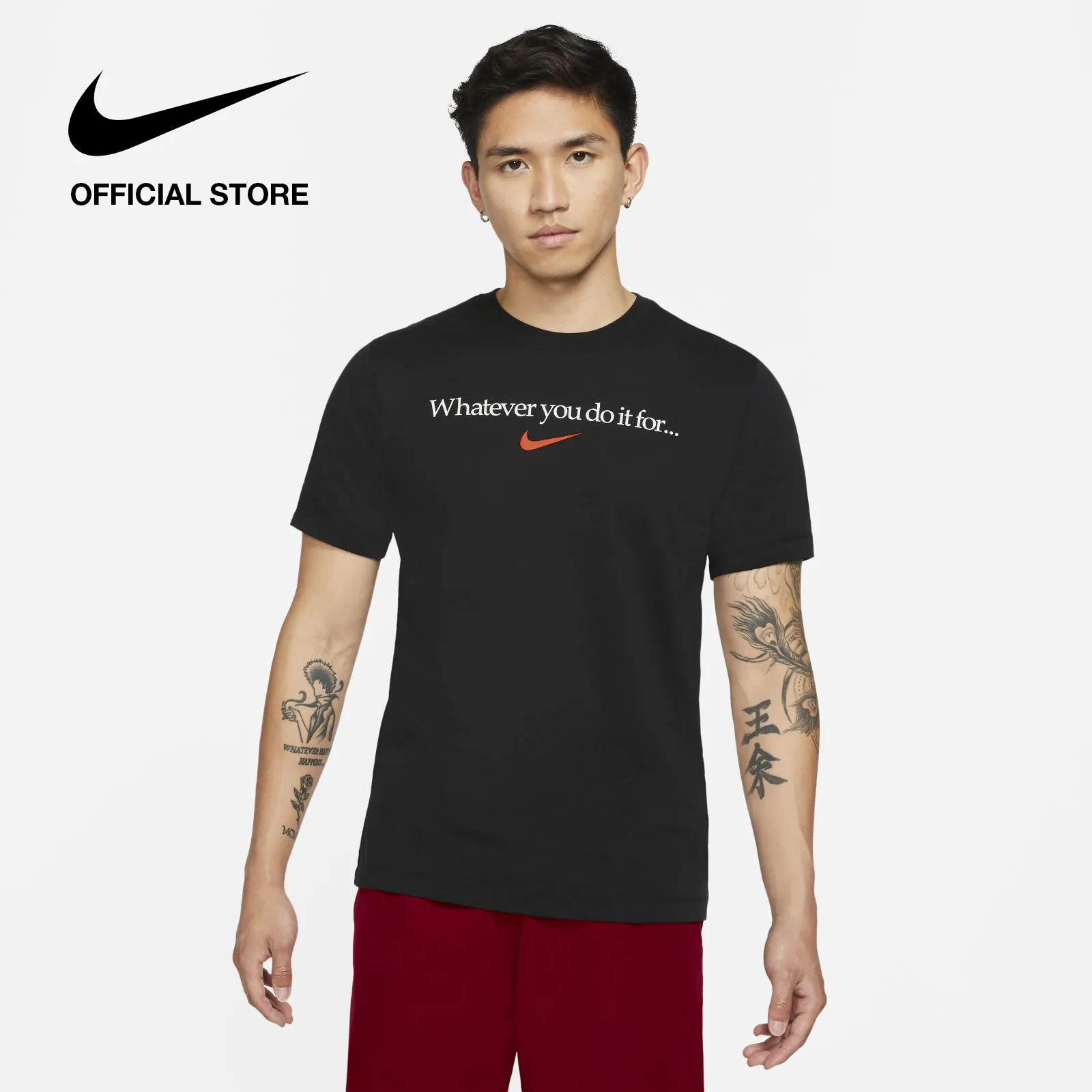 Nike Men's Dri-FIT T-Shirt - Black ไนกี้ เสื้อผู้ชาย ดรายฟิต - สีดำ