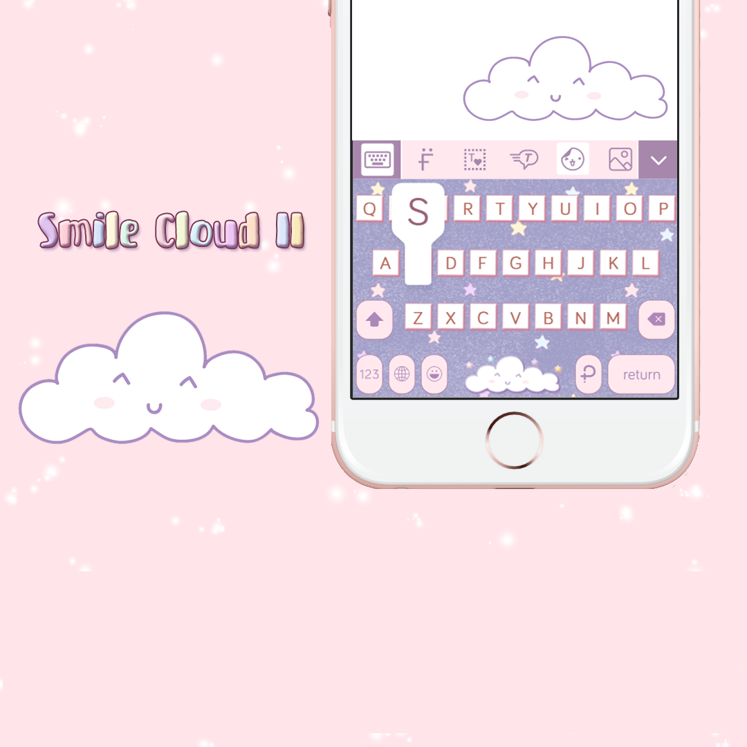 Smile Cloud II Keyboard Theme⎮(E-Voucher) for Pastel Keyboard App