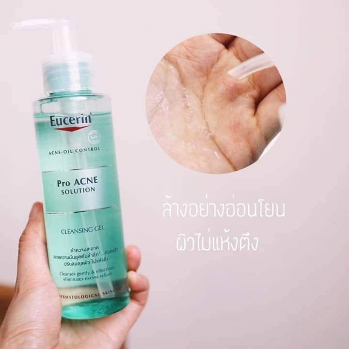 Eucerin Pro Acne Solution Cleansing Gel 200 ml (EXP 11/2022)/ 400 ml (EXP  05/2021) - Nicha_isskin - ThaiPick