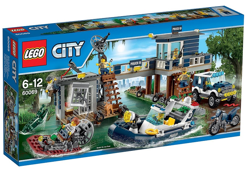 Out of print Lego building block toys LEGO City Series swamp police station 60069