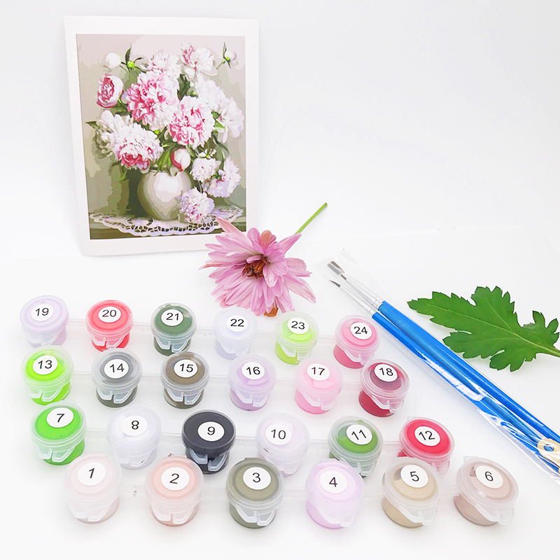 GATYZTORY DIY Painting by numbers For Adults motorcycle paint by