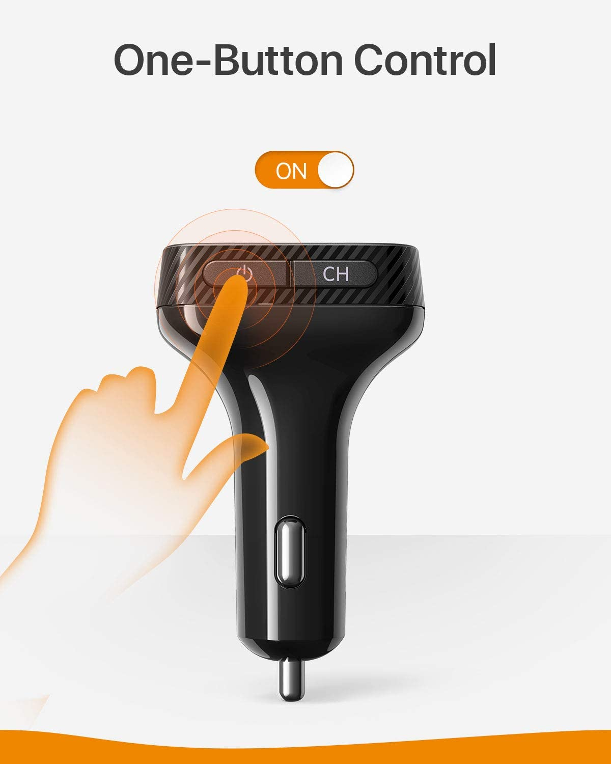 Anker Roav Bluetooth Car Adapter and Car Charger, Power IQ 3.0 Type C