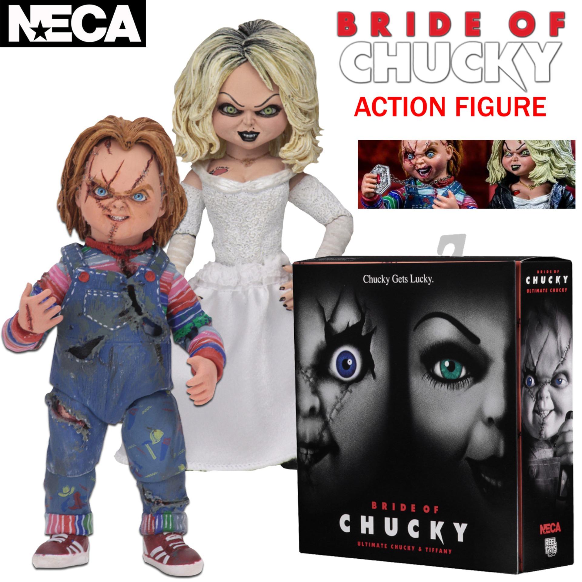 Model โมเดล งานแท้ 100% NECA จาก Child's Play 4 Bride of Chucky & Tiffany Ultimate 2 Pack ชัคกี้ & ทิฟฟานี่ แค้นฝังหุ่น 4 คู่สวาทวิวาห์สยอง 1998 Ver Figma ฟิกม่า Anime ขยับแขน-ขาได้ อนิเมะ การ์ตูน มังงะ Doll ตุ๊กตา manga Figure ฟิกเกอร์