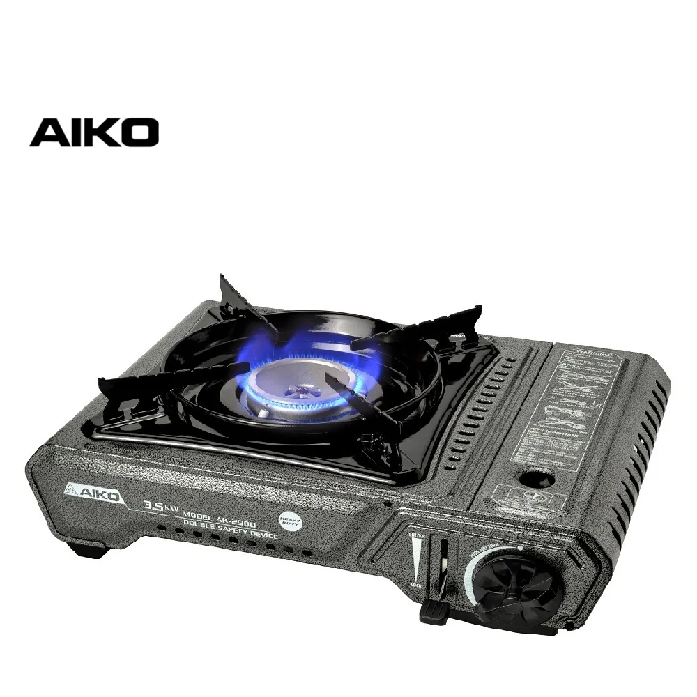 AIKO #AK-2900 เตาแก๊สปิคนิค เซฟตี้ดีไวส 3.5 กิโลวัตต์ (พร้อมกระเป๋าเก็บ ,ไม่แถมแก๊สกระป๋อง) ***รับประกัน 1 ปี