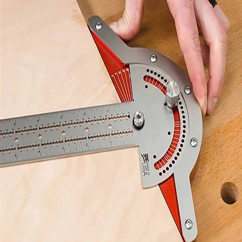Craftsman Edge Rule, Stainless Steel Angle Ruler Universal Protractor