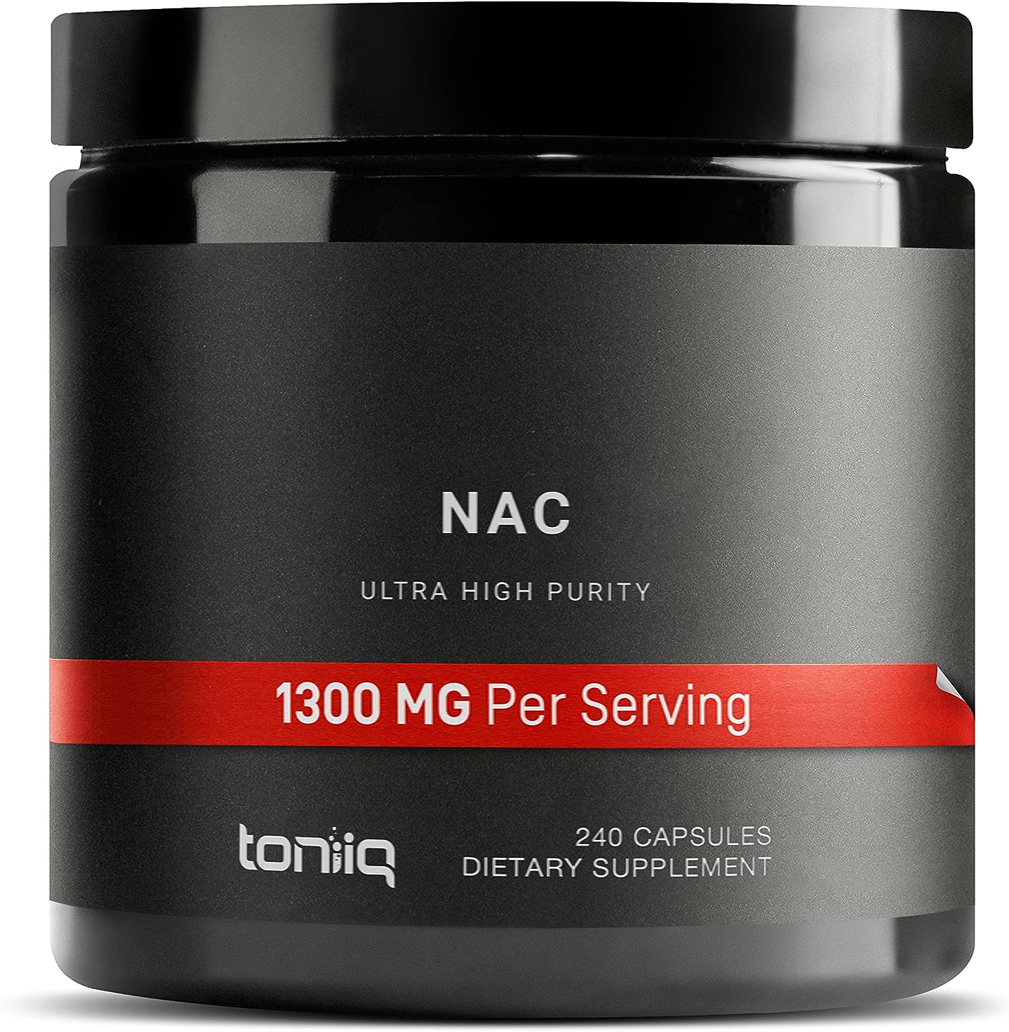 Toniiq NAC 98 1300 mg 240 caps Ultra High Purity N Acetyl Cysteine