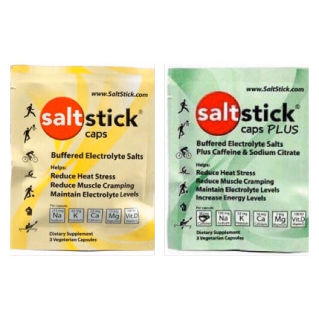 Saltstick Caps Plus ป้องกันตะคริวแบบซอง 3 แคปซูล