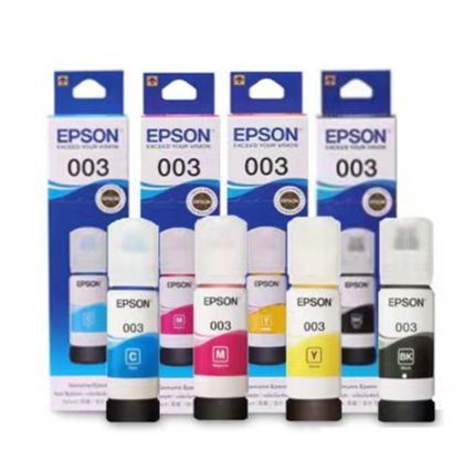 (พร้อมกล่อง)EPSON 003 หมึกแท้ 100%/ราคาถูก ( L1110 / L3110 /L3210 / L3216/ L3150 / L3250 / L5190) 4 สี BK, C, M, Y ราคา 125 บาท*ส่งฟรี